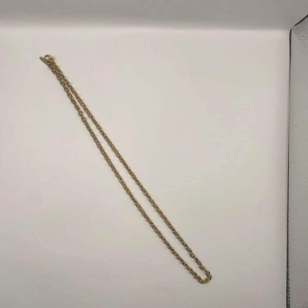 Whiting & Davis Gold-Tone Chain Necklace